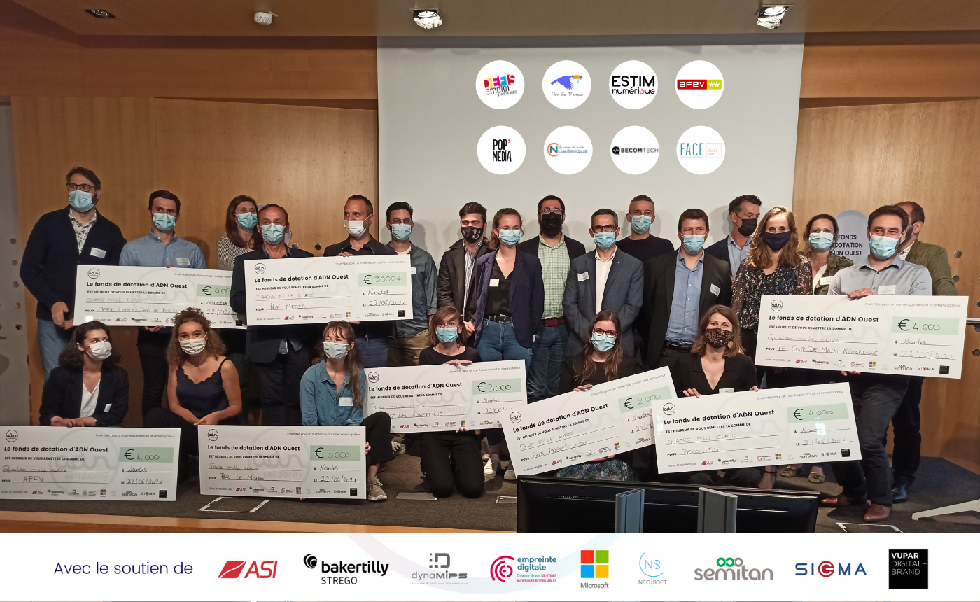 Lauréats et mécènes ADN Solidarity